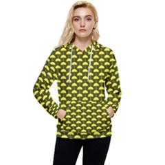 Under My Little Yellow Umbrella Women s Lightweight Drawstring Hoodie