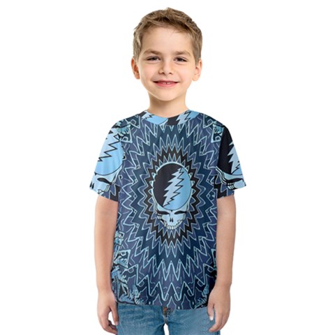 Grateful Dead Butterfly Pattern Kids  Sport Mesh T-shirt by Bedest