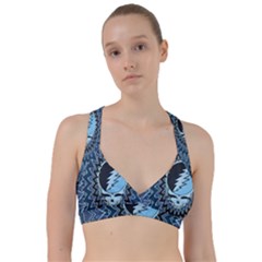 Grateful Dead Butterfly Pattern Sweetheart Sports Bra by Bedest