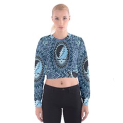 Grateful Dead Butterfly Pattern Cropped Sweatshirt by Bedest