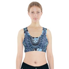 Grateful Dead Butterfly Pattern Sports Bra With Pocket by Bedest