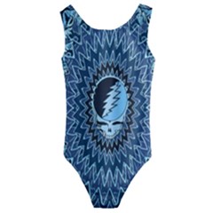 Grateful Dead Butterfly Pattern Kids  Cut-out Back One Piece Swimsuit by Bedest