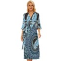 Grateful Dead Butterfly Pattern Midsummer Wrap Dress View1