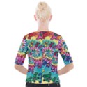 Grateful Dead Bears Tie Dye Vibrant Spiral Cropped Button Cardigan View2