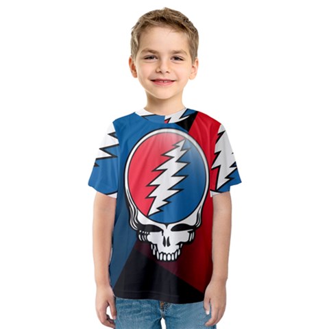 Grateful Dead Big Skull Kids  Sport Mesh T-shirt by Bedest