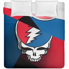 Grateful Dead Big Skull Duvet Cover Double Side (king Size) by Bedest