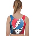 Grateful Dead Big Skull Velvet Racer Back Crop Top View2