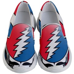 Grateful Dead Big Skull Kids Lightweight Slip Ons by Bedest