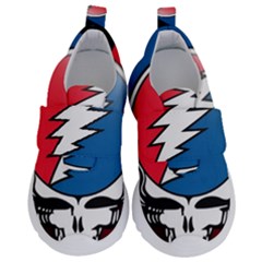 Grateful Dead Big Skull Kids  Velcro No Lace Shoes by Bedest