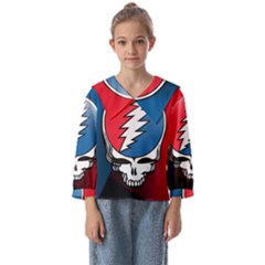 Grateful Dead Big Skull Kids  Sailor Shirt by Bedest