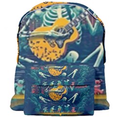 Grateful Dead Singing Skeleton Giant Full Print Backpack by Bedest