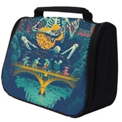 Grateful Dead Singing Skeleton Full Print Travel Pouch (big)