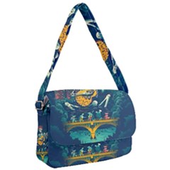 Grateful Dead Singing Skeleton Courier Bag by Bedest