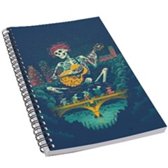 Grateful Dead Singing Skeleton 5 5  X 8 5  Notebook by Bedest