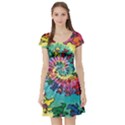 Grateful Dead Artsy Short Sleeve Skater Dress View1