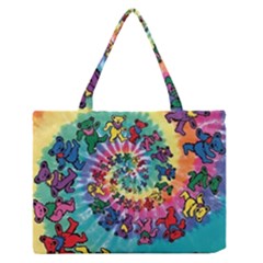 Grateful Dead Artsy Zipper Medium Tote Bag by Bedest