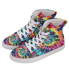 Grateful Dead Artsy Women s Hi-top Skate Sneakers by Bedest