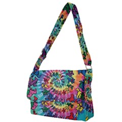 Grateful Dead Artsy Full Print Messenger Bag (l) by Bedest