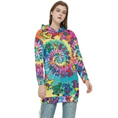 Grateful Dead Artsy Women s Long Oversized Pullover Hoodie by Bedest