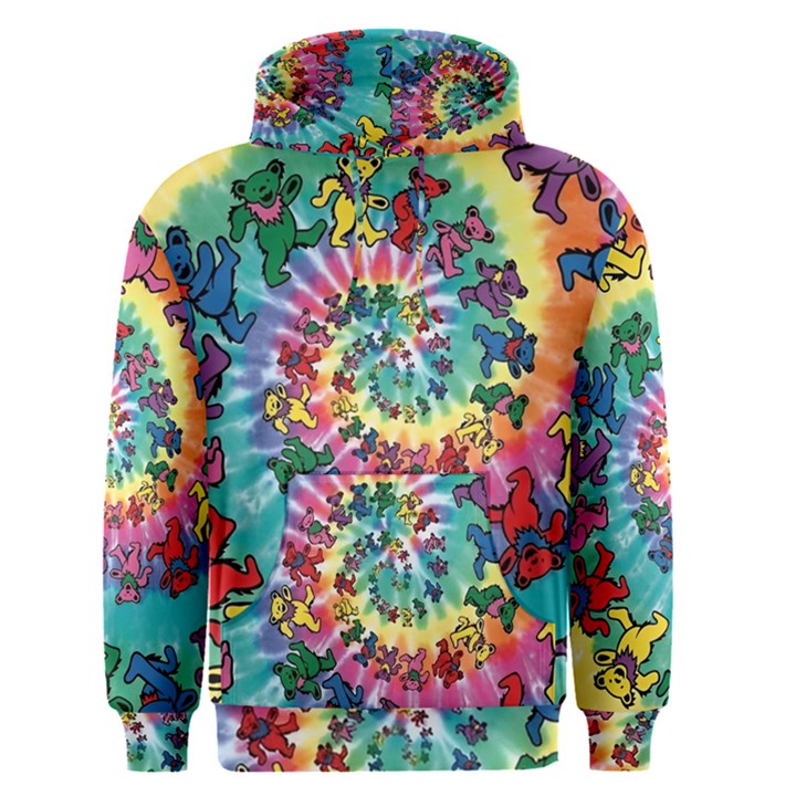 Grateful Dead Bears Tie Dye Vibrant Spiral Men s Core Hoodie