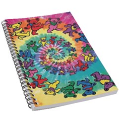 Grateful Dead Bears Tie Dye Vibrant Spiral 5 5  X 8 5  Notebook by Bedest