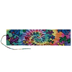 Grateful Dead Bears Tie Dye Vibrant Spiral Roll Up Canvas Pencil Holder (l) by Bedest