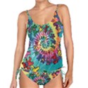 Grateful Dead Bears Tie Dye Vibrant Spiral Tankini Set View1