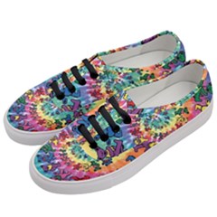 Grateful Dead Bears Tie Dye Vibrant Spiral Women s Classic Low Top Sneakers by Bedest