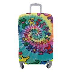 Grateful Dead Bears Tie Dye Vibrant Spiral Luggage Cover (small) by Bedest