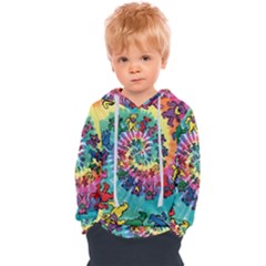 Grateful Dead Bears Tie Dye Vibrant Spiral Kids  Overhead Hoodie by Bedest