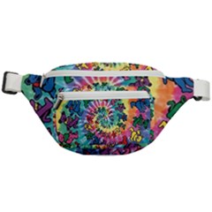 Grateful Dead Bears Tie Dye Vibrant Spiral Fanny Pack by Bedest