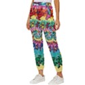 Grateful Dead Bears Tie Dye Vibrant Spiral Women s Cropped Drawstring Pants View2