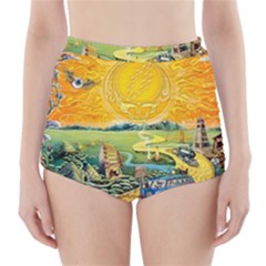 Grateful Dead Golden Road High-waisted Bikini Bottoms by Bedest