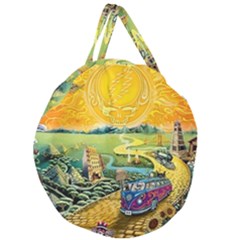 Grateful Dead Golden Road Giant Round Zipper Tote by Bedest