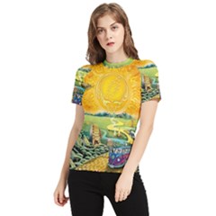 Grateful Dead Golden Road Women s Short Sleeve Rash Guard by Bedest