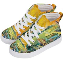 Grateful Dead Golden Road Kids  Hi-top Skate Sneakers by Bedest