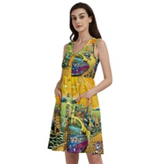 Grateful Dead Golden Road Sleeveless Dress With Pocket by Bedest