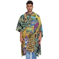 Grateful Dead Golden Road Men s Hooded Rain Ponchos by Bedest