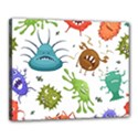 Dangerous Streptococcus Lactobacillus Staphylococcus Others Microbes Cartoon Style Vector Seamless P Canvas 20  x 16  (Stretched) View1