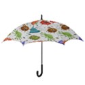 Dangerous Streptococcus Lactobacillus Staphylococcus Others Microbes Cartoon Style Vector Seamless P Hook Handle Umbrellas (Small) View3