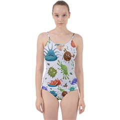 Dangerous Streptococcus Lactobacillus Staphylococcus Others Microbes Cartoon Style Vector Seamless P Cut Out Top Tankini Set by Ravend