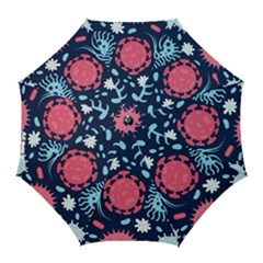 Seamless Pattern Microbes Virus Vector Illustration Golf Umbrellas by Ravend