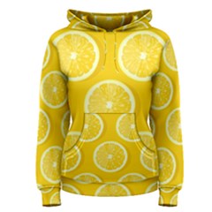 Lemon Fruits Slice Seamless Pattern Women s Pullover Hoodie by Ravend