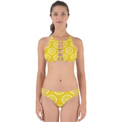 Lemon Fruits Slice Seamless Pattern Perfectly Cut Out Bikini Set by Ravend