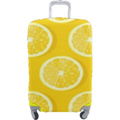 Lemon Fruits Slice Seamless Pattern Luggage Cover (large) by Ravend