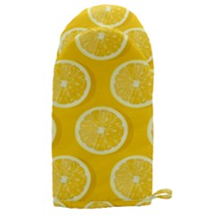 Lemon Fruits Slice Seamless Pattern Microwave Oven Glove by Ravend