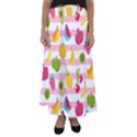 Tropical Fruits Berries Seamless Pattern Flared Maxi Skirt View1