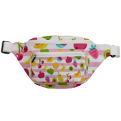 Tropical Fruits Berries Seamless Pattern Fanny Pack by Ravend