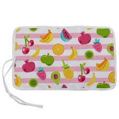 Tropical Fruits Berries Seamless Pattern Pen Storage Case (l) by Ravend