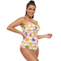 Tropical Fruits Berries Seamless Pattern Retro Full Coverage Swimsuit View3